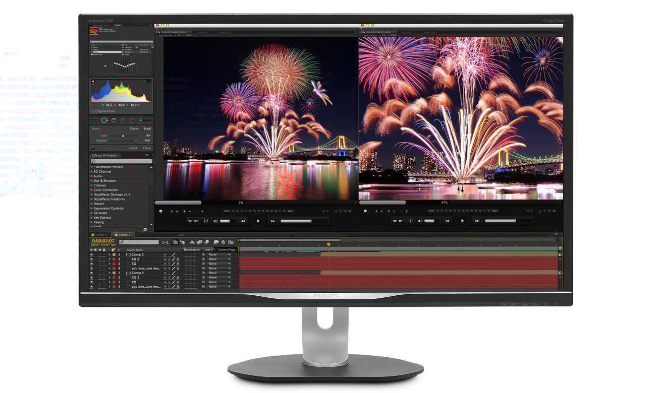 Philips 328P6VUBREB00 widok z przodu