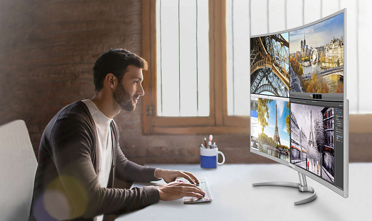 Philips BDM4037UW Technologia MultiView 4K