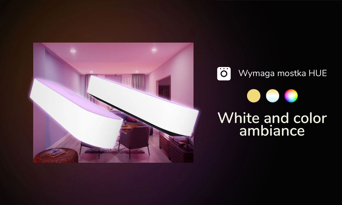 Hue White and Color Ambience Play (2szt. czarna)