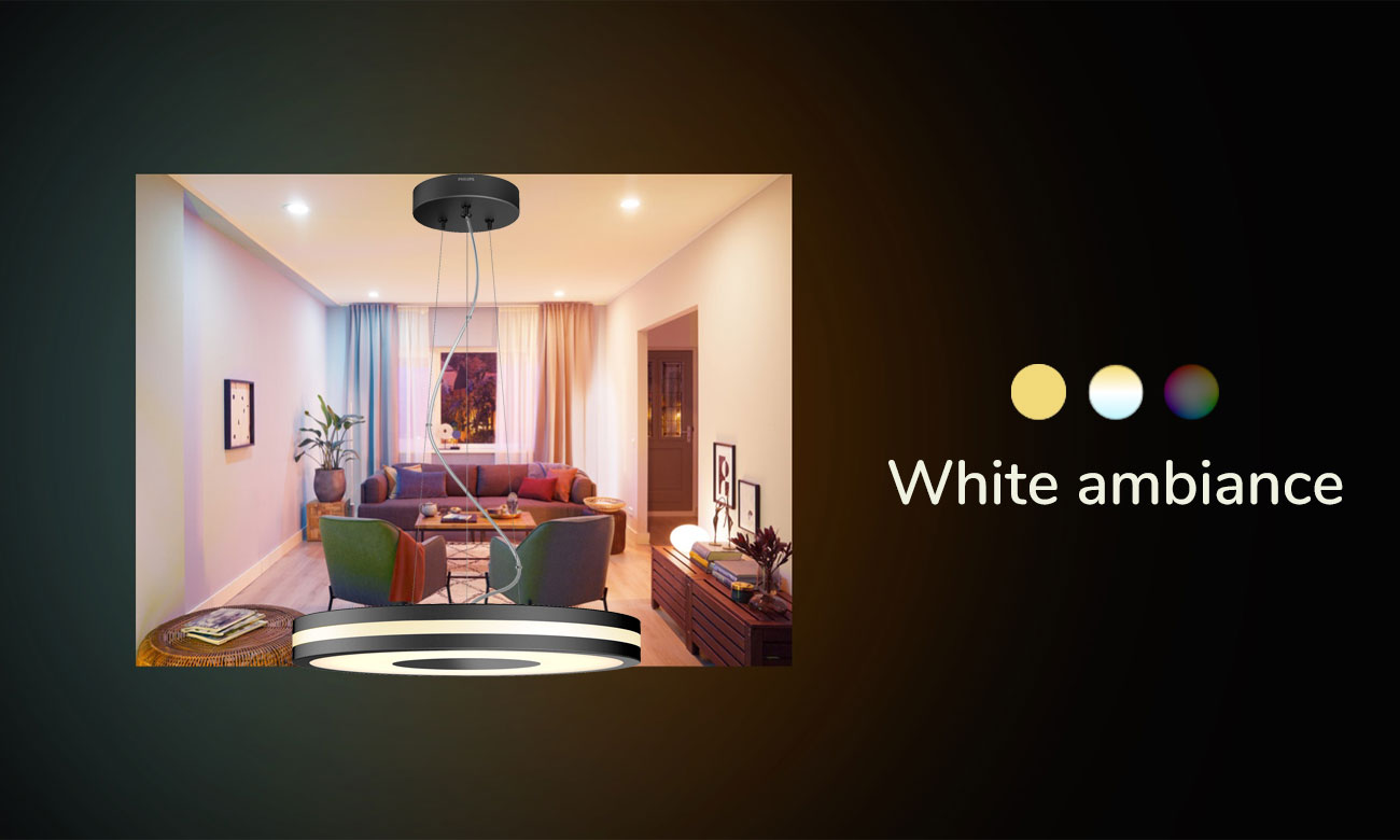 Lampa wisząca Philips Hue Being Czarna - Grafika