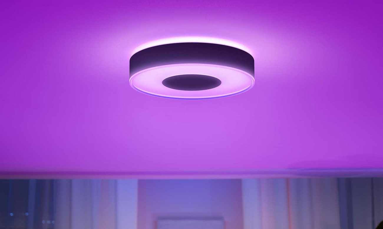 Lampa sufitowa Philips Hue White and Color Ambiance Infuse M Czarna - Oświetlenie sufitu