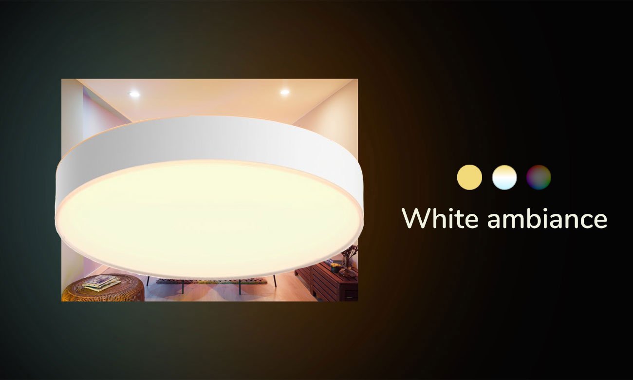 Łazienkowa lampa sufitowa Philips Hue Devere M Biała