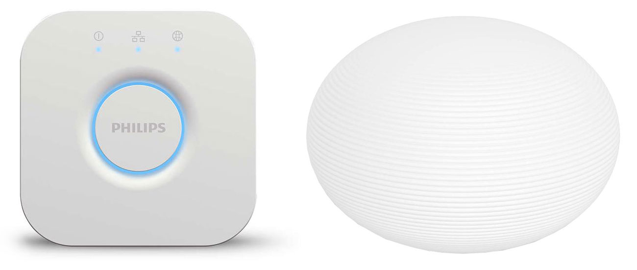 Zestaw Philips Hue Mostek Bridge 2.0 + Lampka biurkowa Flourish