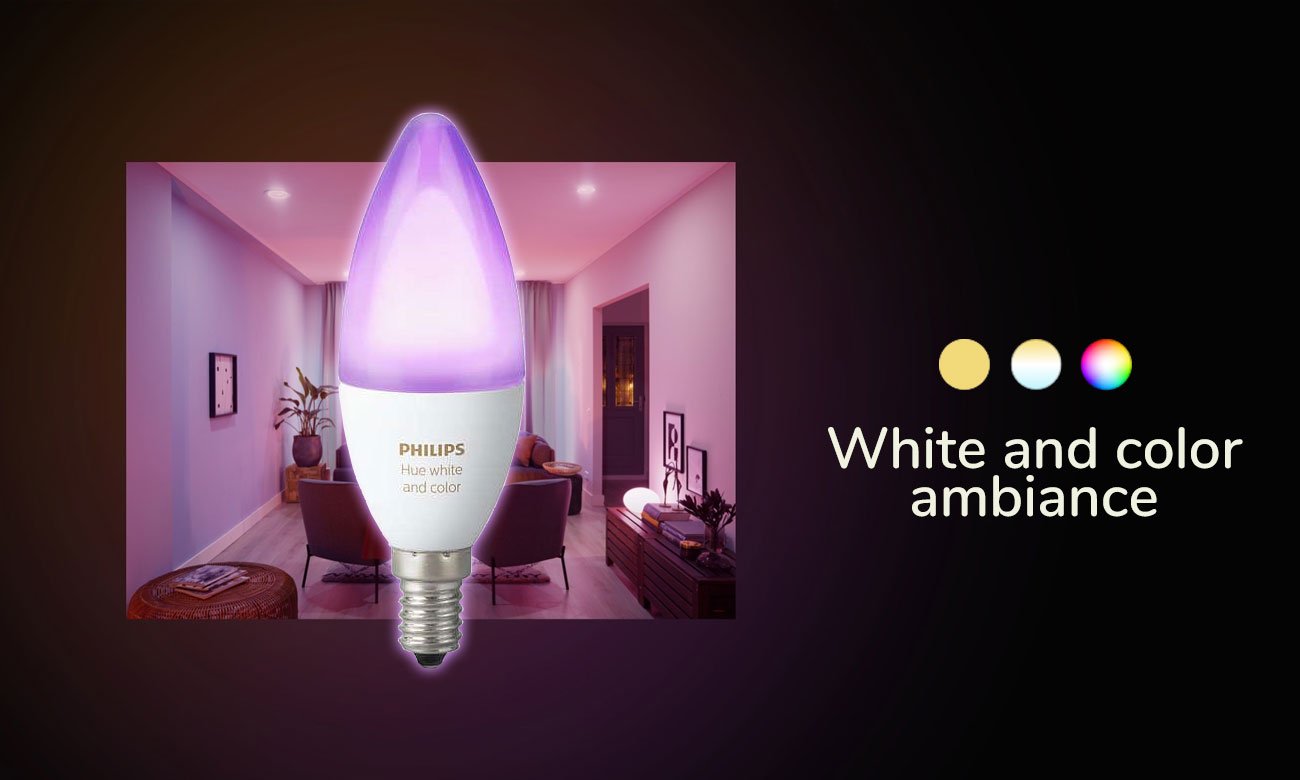 Philips Hue White and Color Ambiance (1szt. E14)