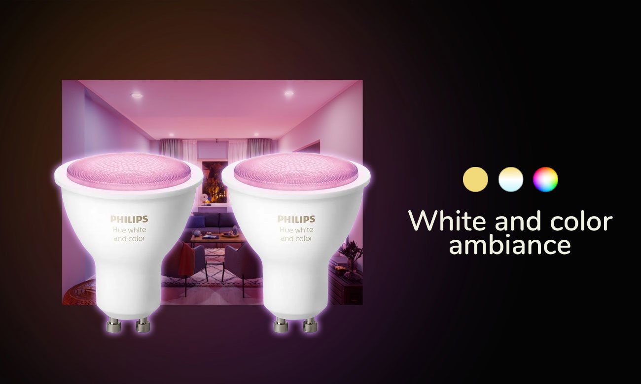 Philips Hue White and Color Ambiance (2szt. GU10)