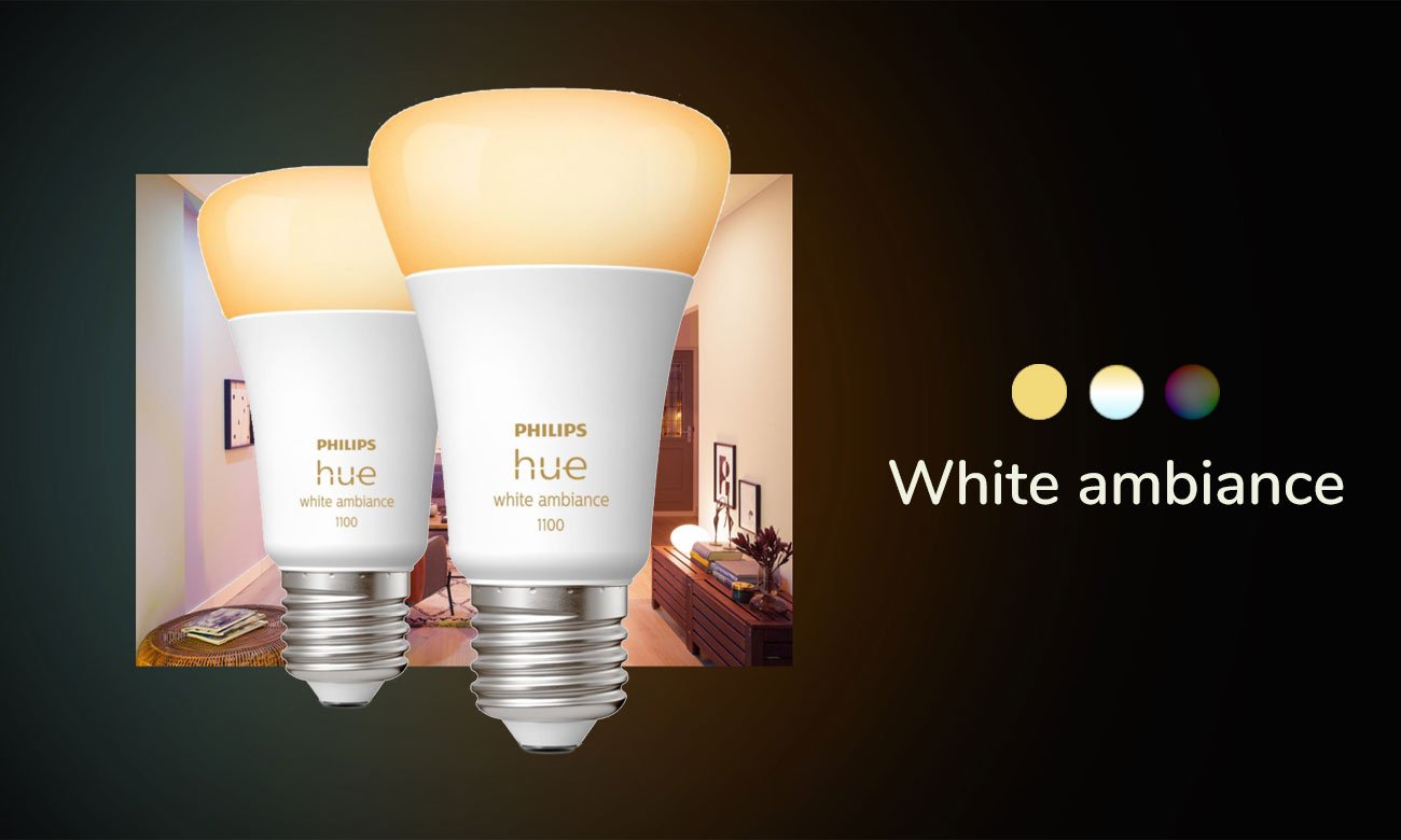 Inteligentna żarówka Philips Hue White Ambiance 2xE27 1100 lm