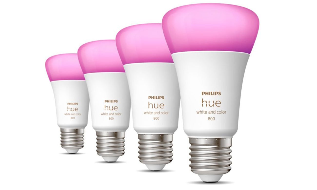 Zestaw Philips Hue White and Color Ambiance (4szt. E27)