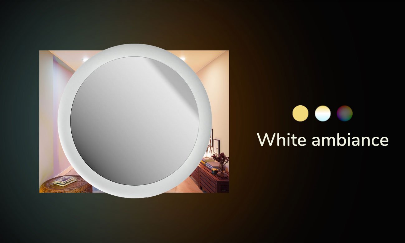 Lustro łazienkowe Philips Hue White Ambiance Adore Białe