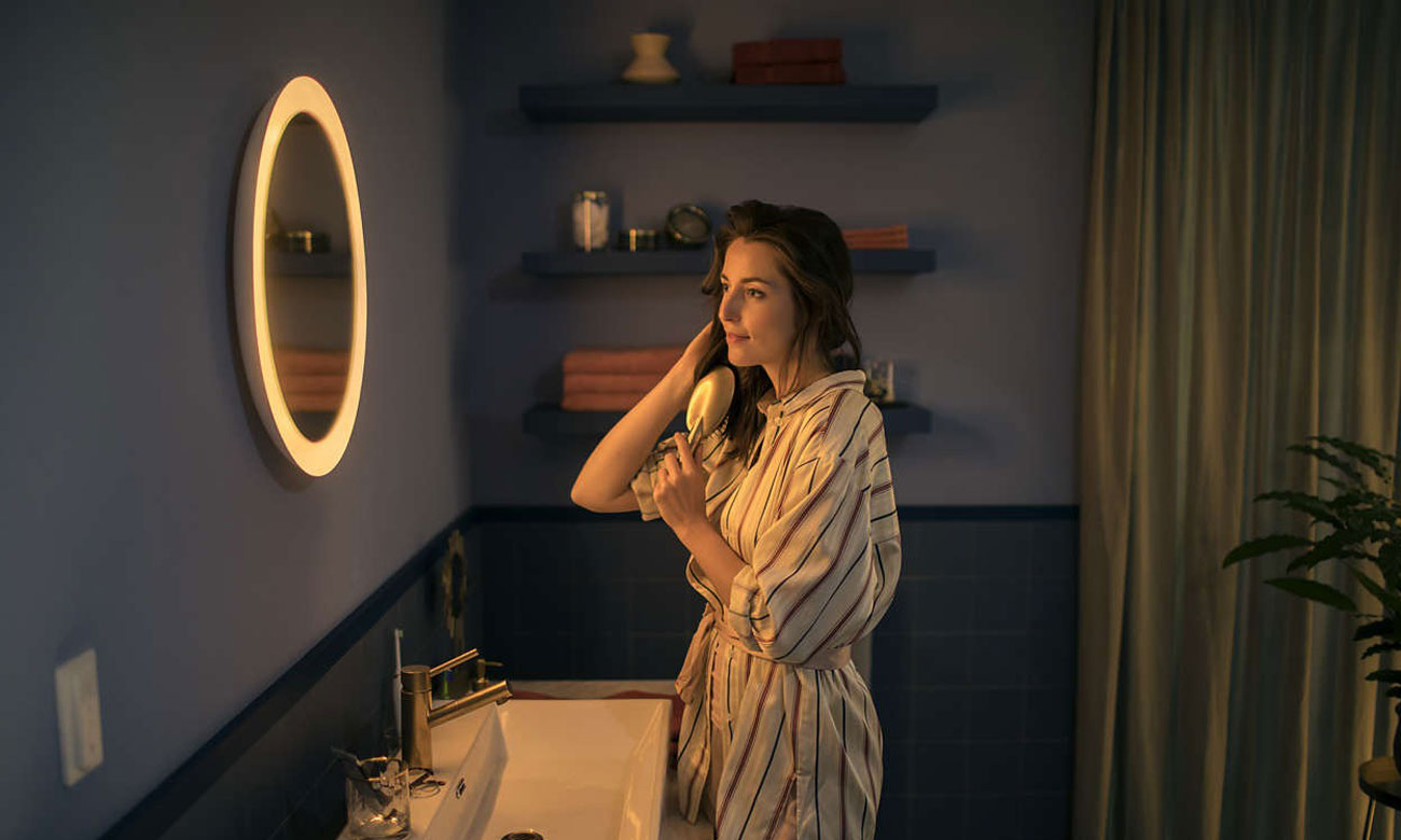 Lustro łazienkowe Philips Hue White Ambiance Adore Białe - Użytkowanie