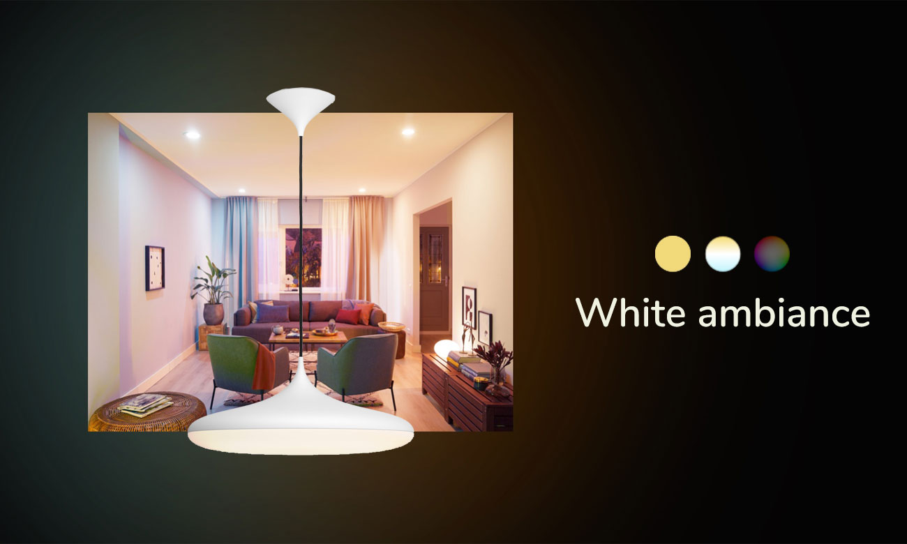 Lampa wisząca Philips Hue Cher Biała