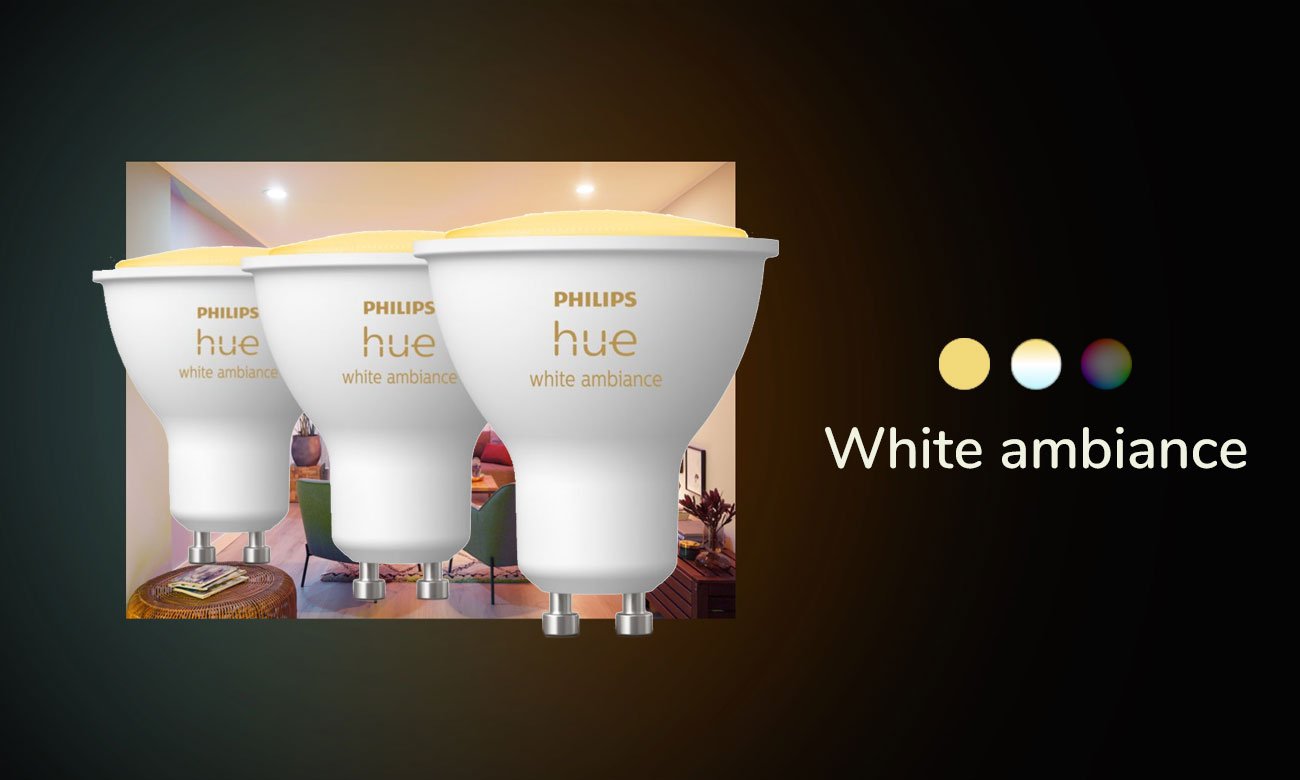 Inteligentna żarówka Philips Hue White Ambiance 3xGU10