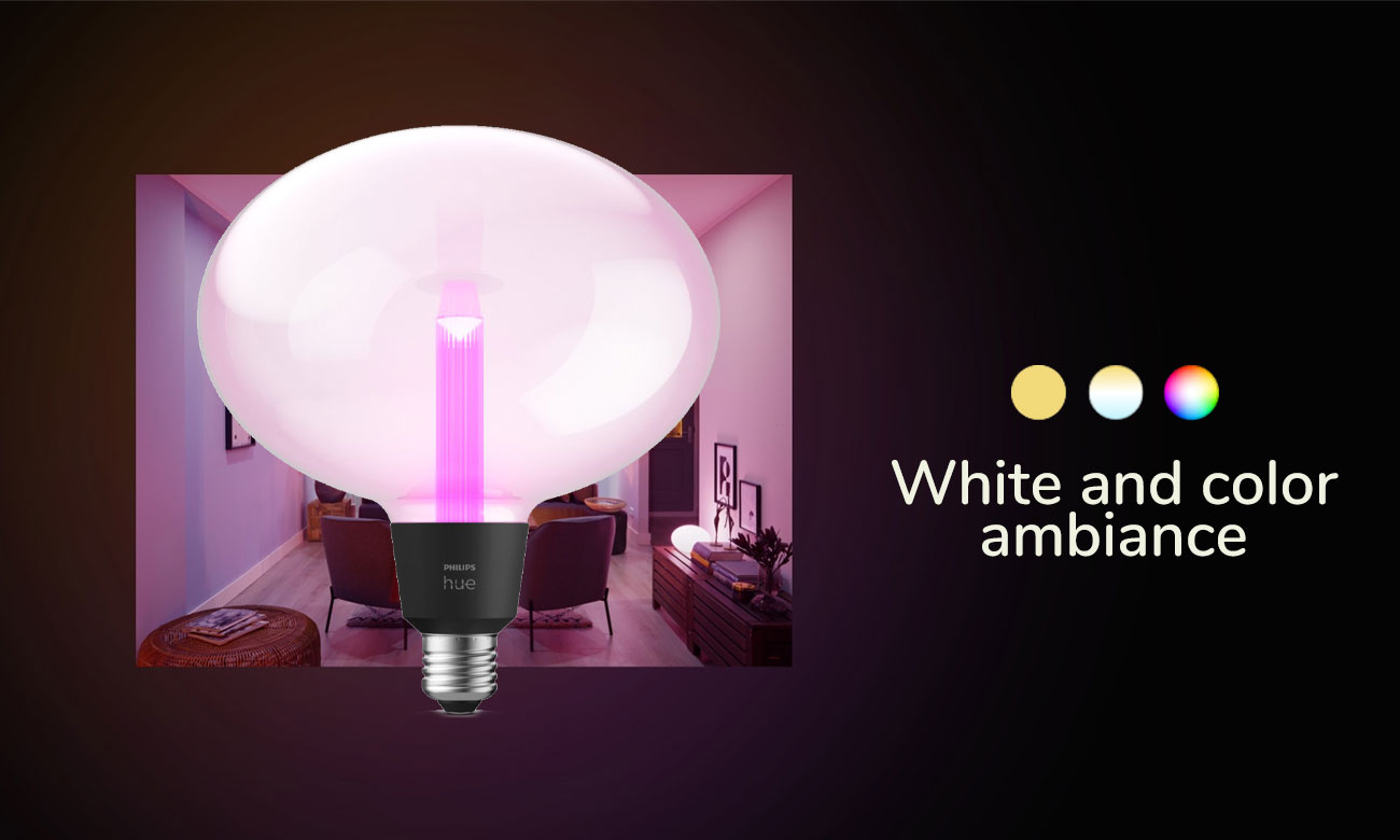 Inteligentna żarówka Philips Hue White and Color Ambiance Elipse E27 500lm - Grafika