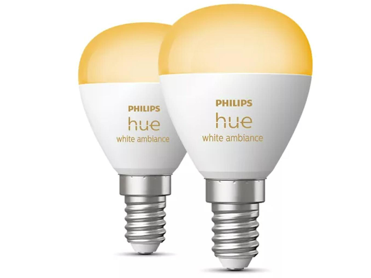 Philips Hue White ambiance Glühbirne Kugel E14 470 lm 2 Stück