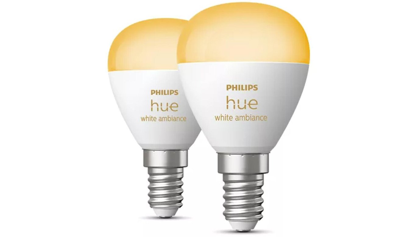 Philips Hue White ambiance Glühbirne Kugel E14 470 lm 2 Stück