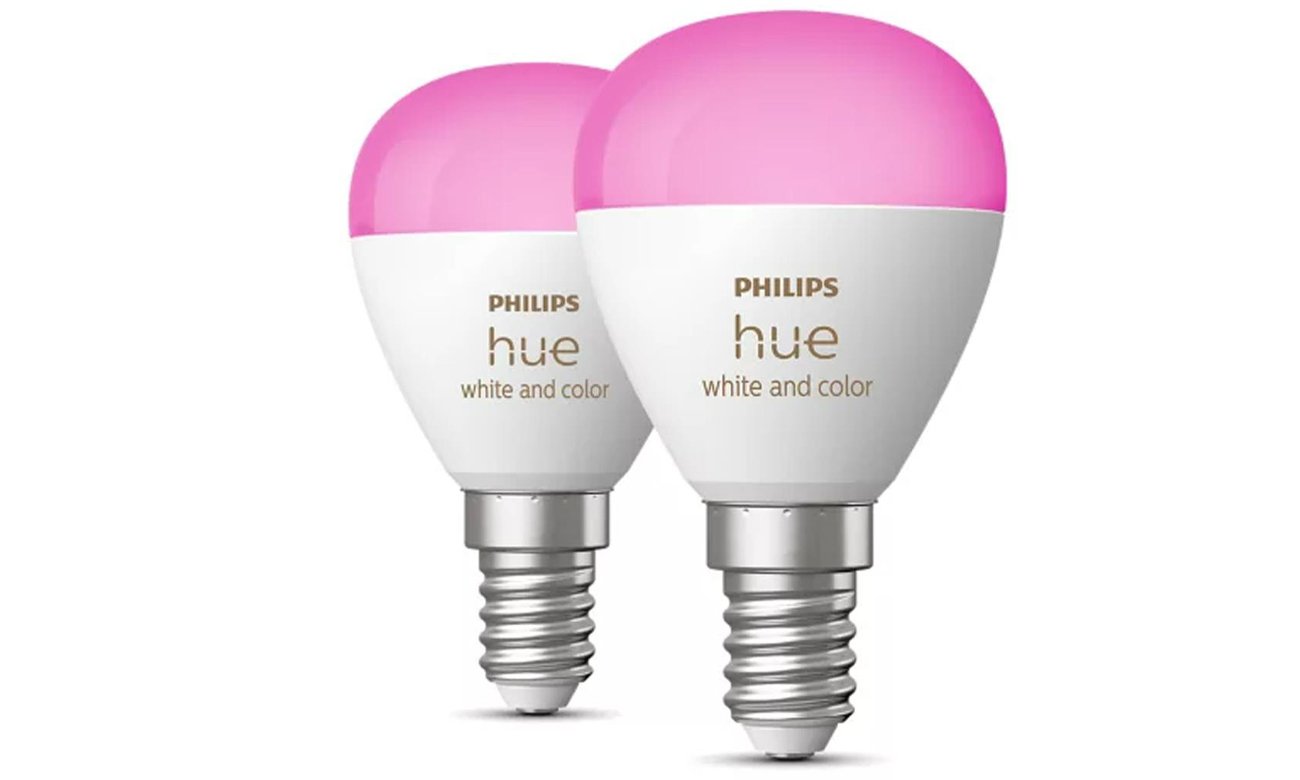 Philips Hue White and color ambiance Żarówka kulka E14 470 lm (2szt.)