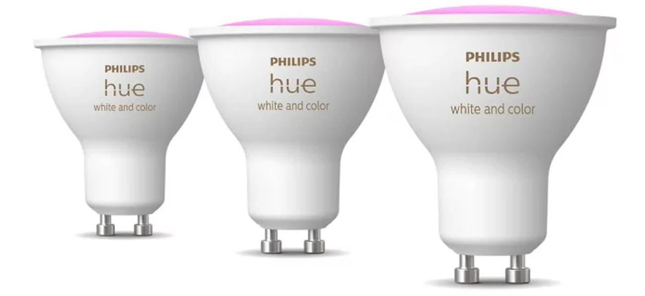 Philips Hue White and Color Ambiance Intelligente Spot-Reflektoren GU10 (3 Stück)