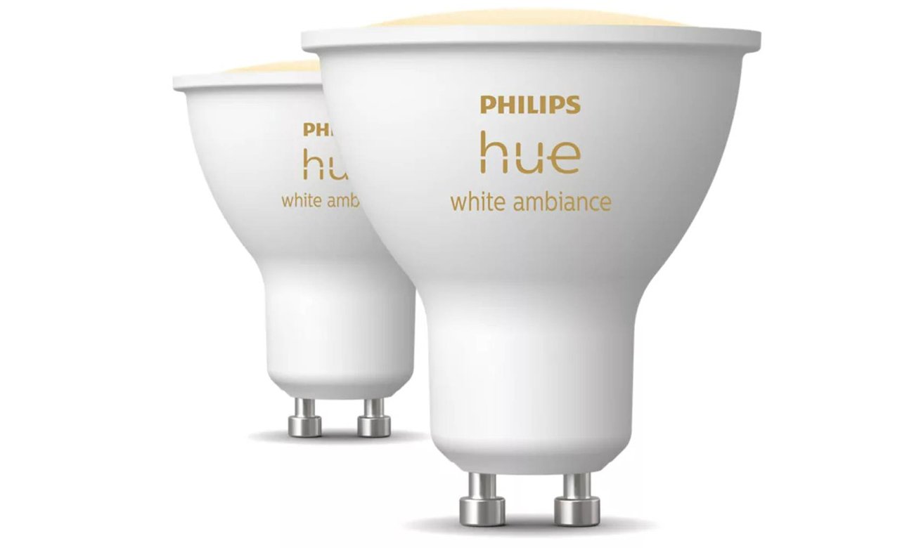 Philips Hue White Ambiance Intelligente Spot-Reflektoren GU10 (2 Stück)