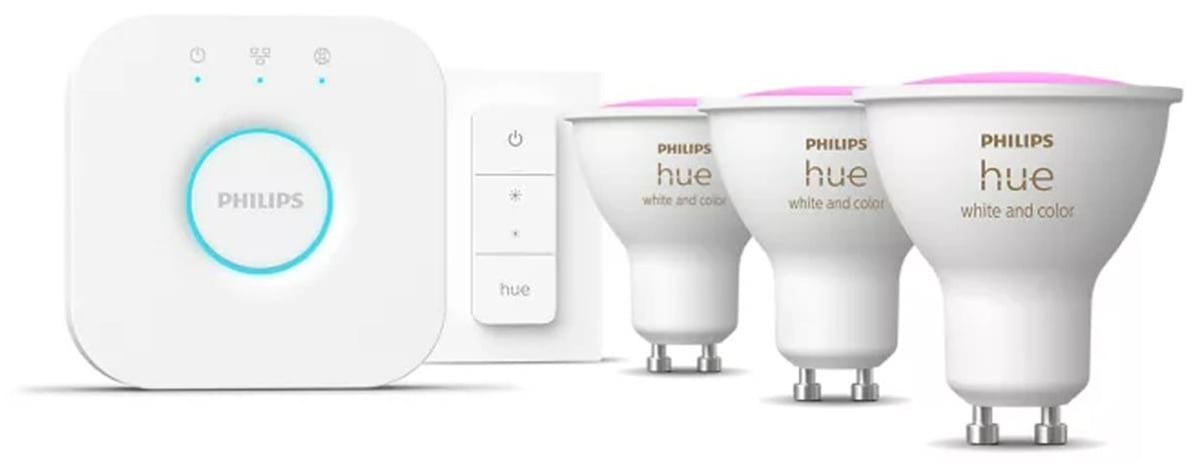 Philips Hue White and Ambiance 3xGU10 + Dimmschalter