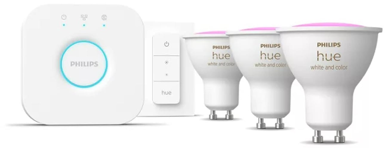 Philips Hue White and Ambiance 3xGU10 + Dimmschalter