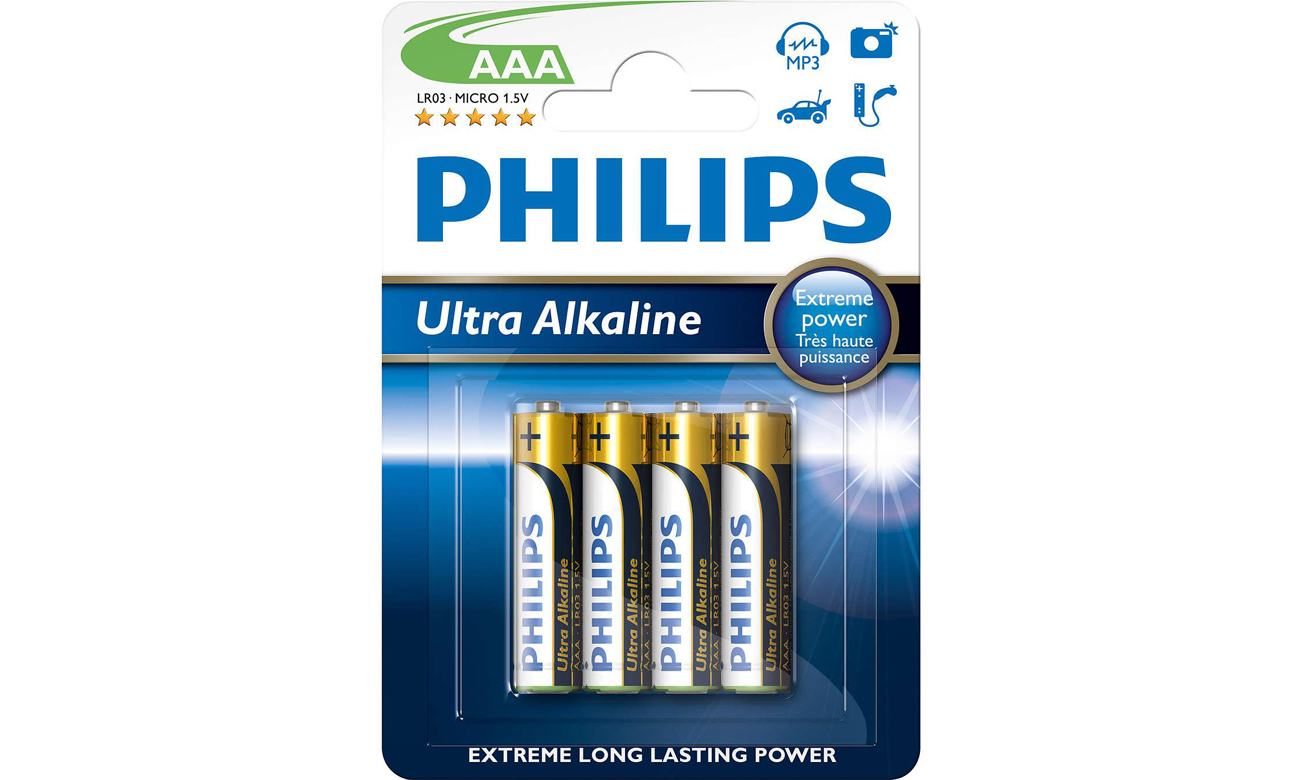 Baterie alkaliczne Philips Ultra Alkaline AAA 4szt.
