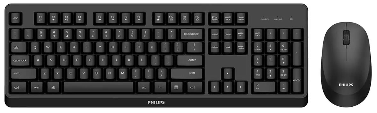 Zestaw klawiatura i mysz Philips SPT6307BL