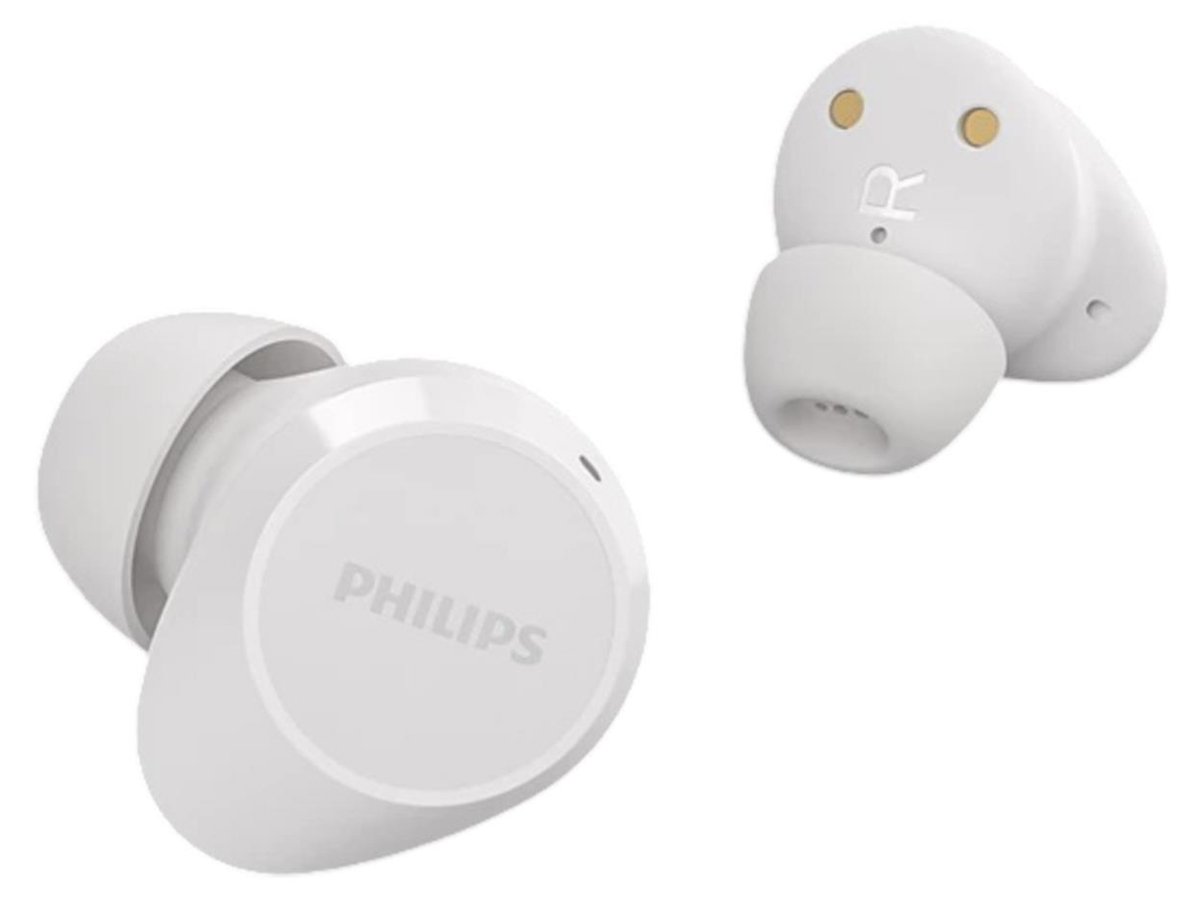 Słuchawki bezprzewodowe Philips TAT1209 Białe - Widok lewej i prawej słuchawki
