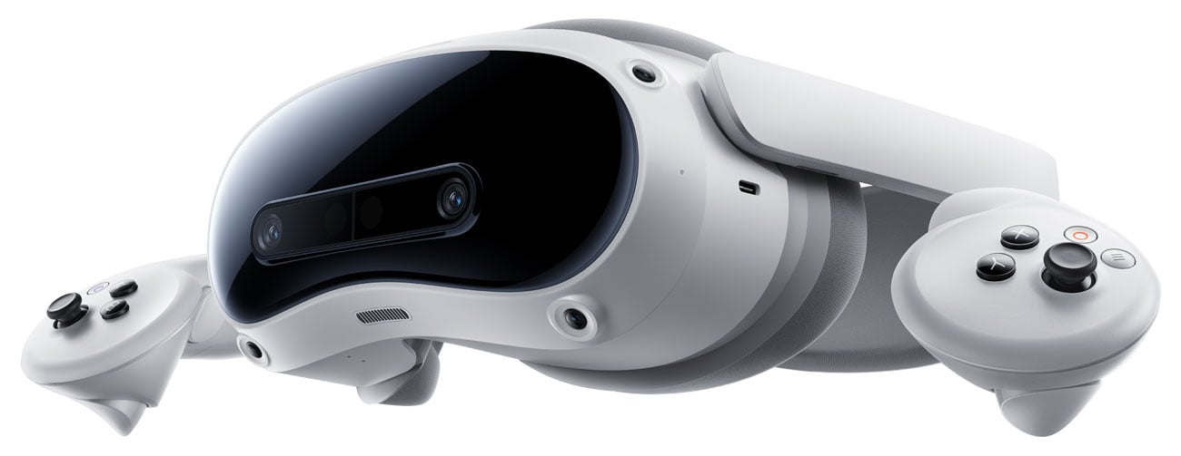 Gogler VR Pico 4 Ultra - Widok od przodu pod kątem
