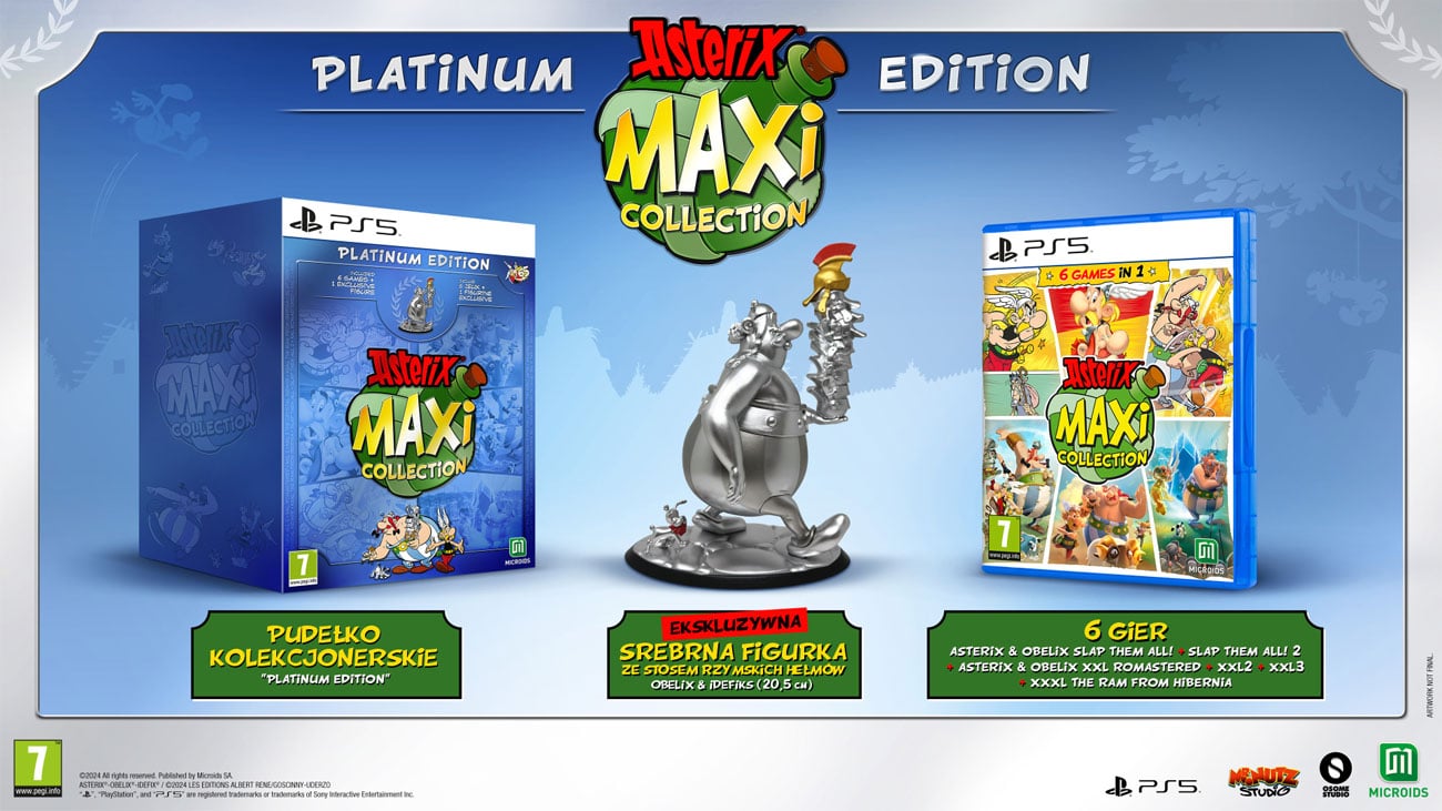 Zawartość Asterix Maxi Collection – Platinium Edition na PS5