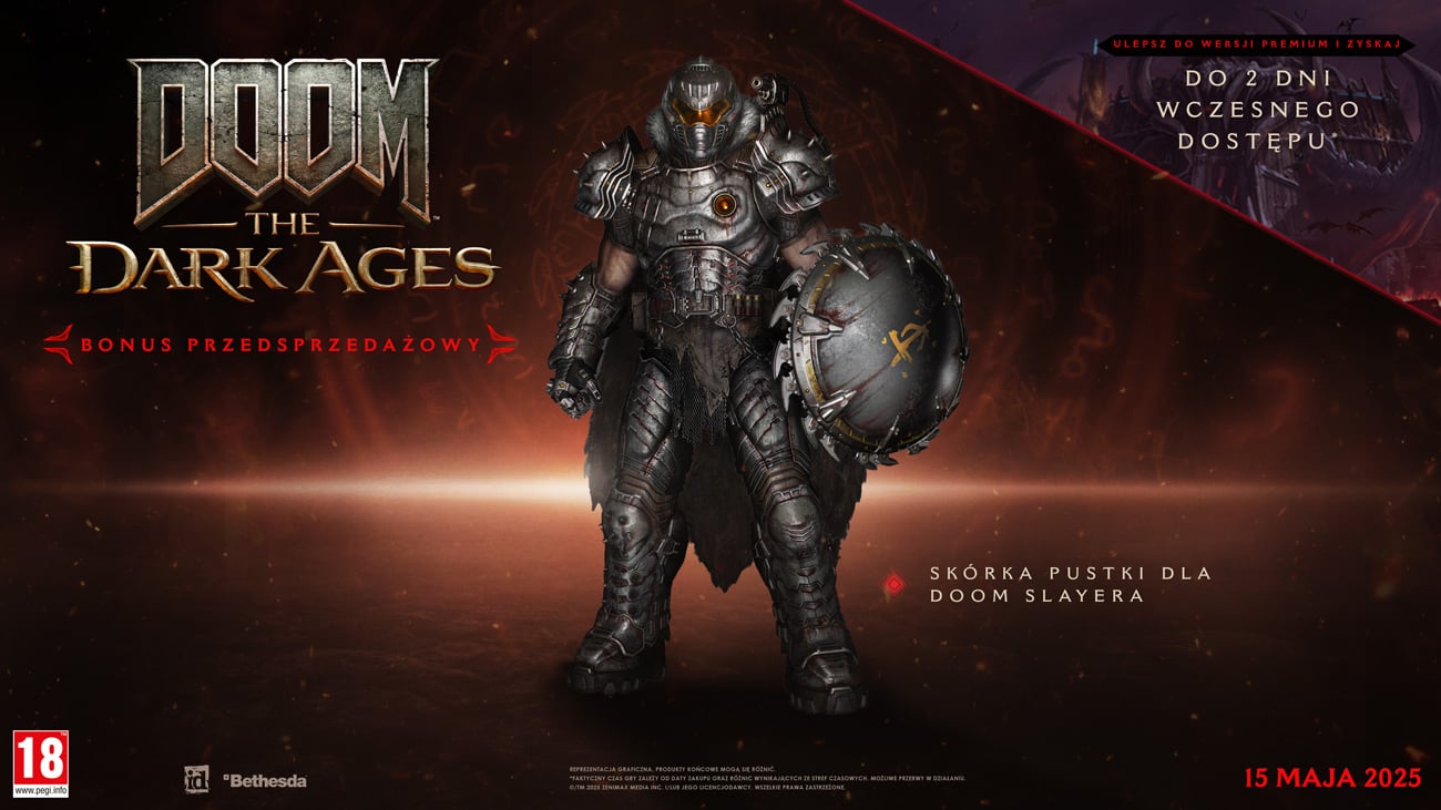 Grafika preorderowa gry DOOM: The Dark Ages Edycja Standardowa