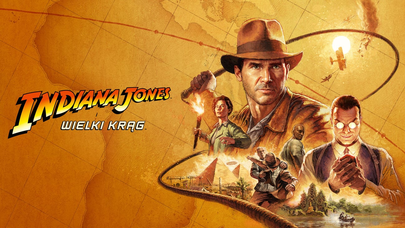 Grafika key art z gry Indiana Jones i Wielki Krąg