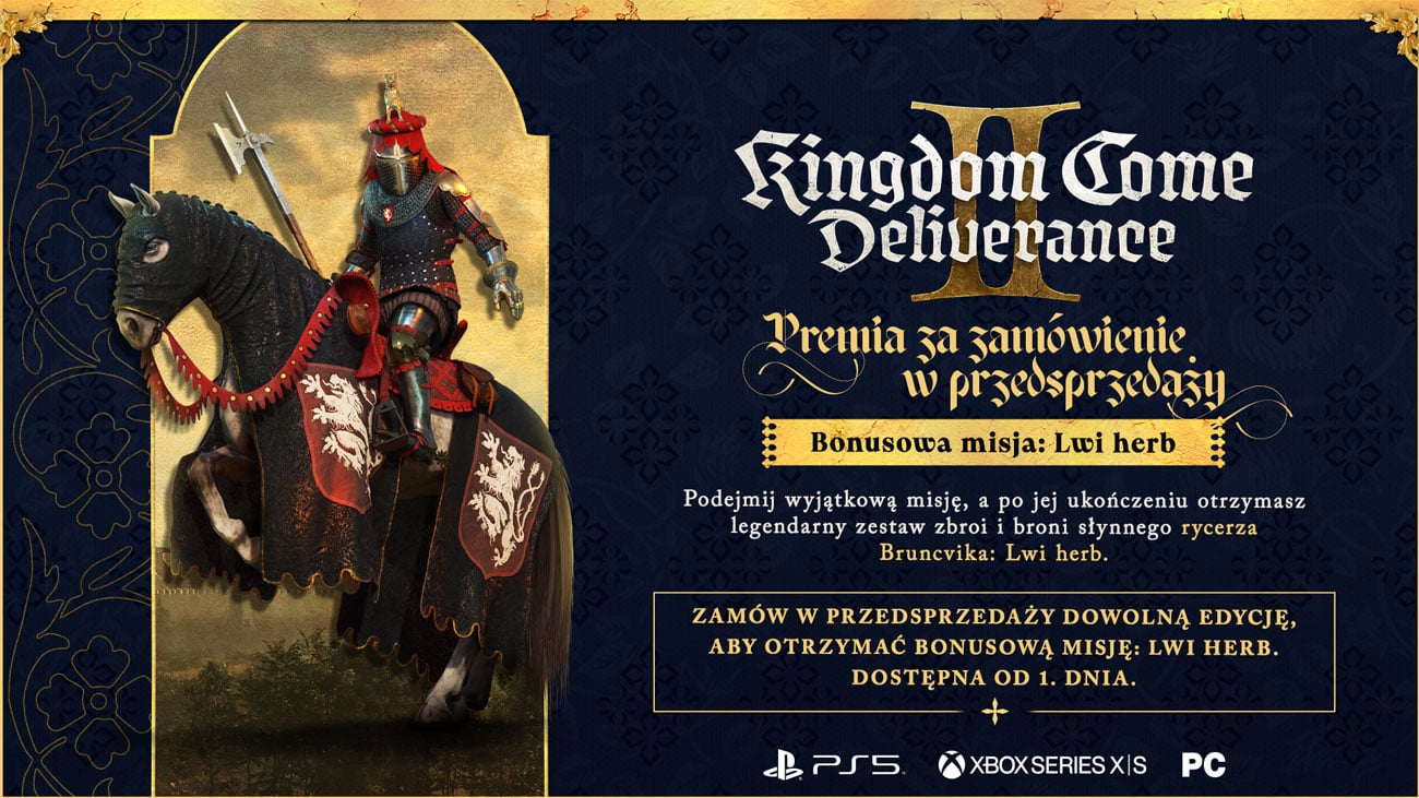 Zawartość Edycji Złotej gry Kingdom Come: Deliverance II