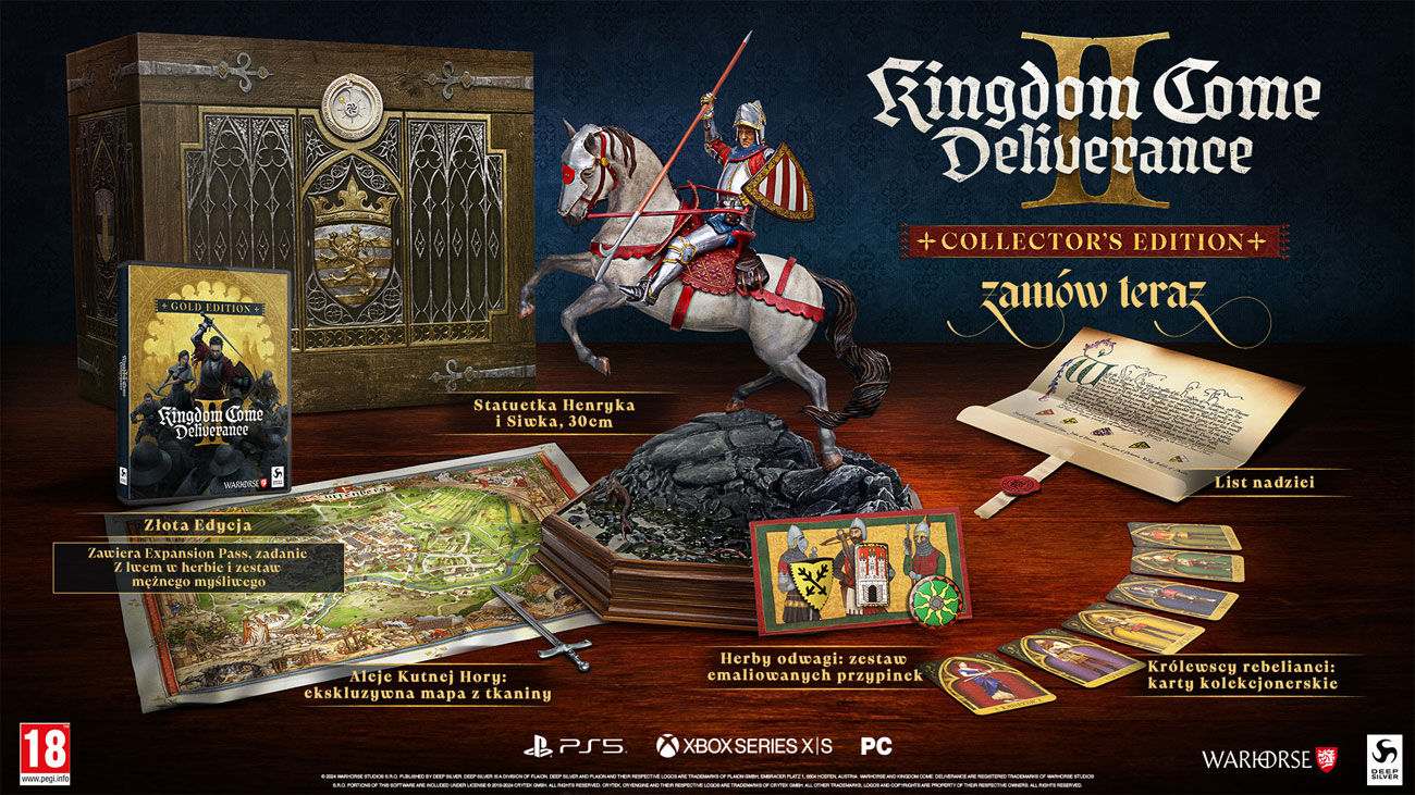 Zawartość Edycji Kolekcjonerskiej gry Kingdom Come: Deliverance II