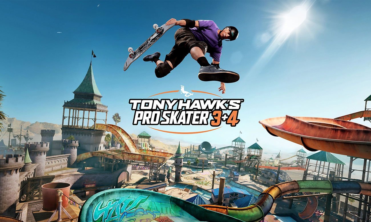 Grafika key art z gry Tony Hawk’s Pro Skater 3 + 4