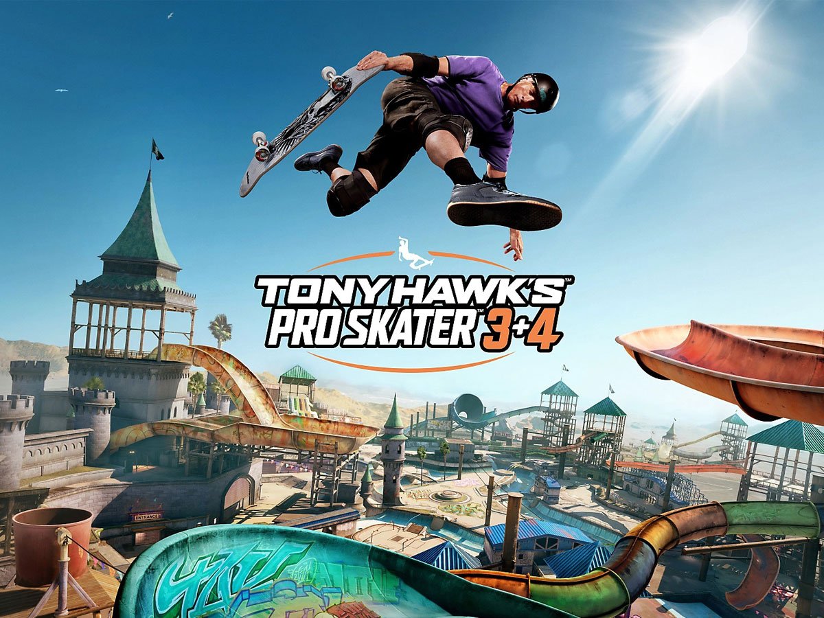 Grafika key art z gry Tony Hawk’s Pro Skater 3 + 4