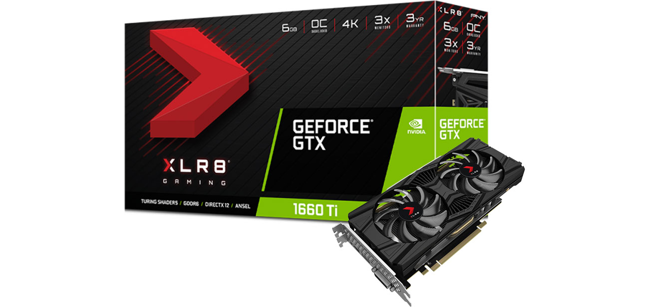 Karta graficzna NVIDIA PNY GeForce GTX 1660 Ti XLR8 Gaming OC 6GB GDDR6