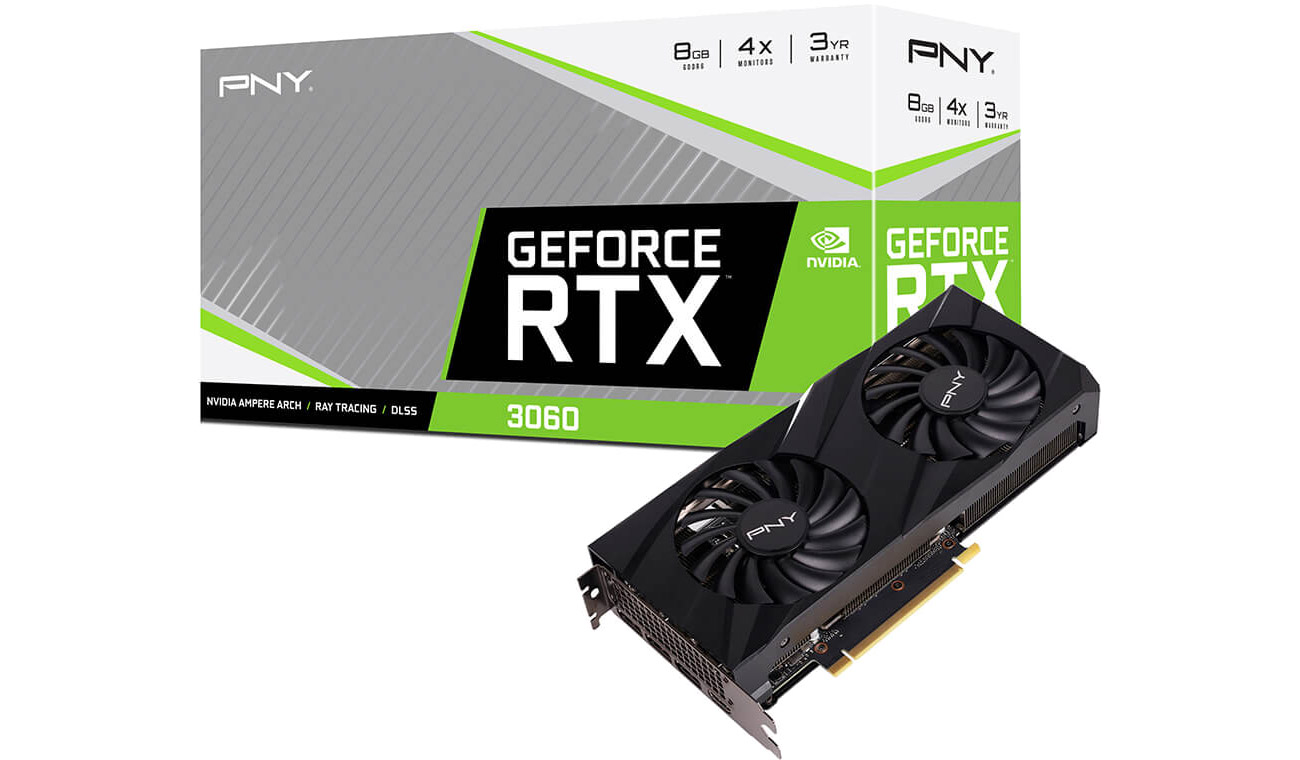 PNY GeForce RTX 3060 VERTO Dual Fan Edition 8 GB GDDR6