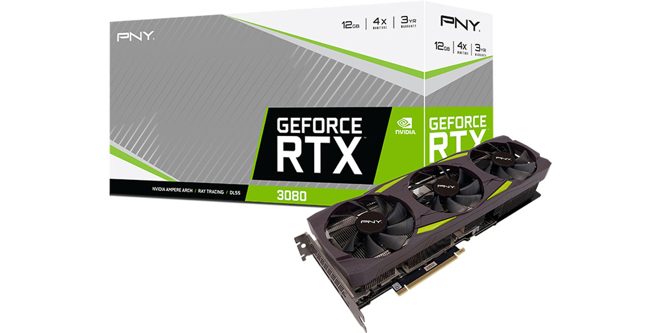PNY GeForce RTX 3080 Uprising Triple Fan LHR 12 GB GDDR6X