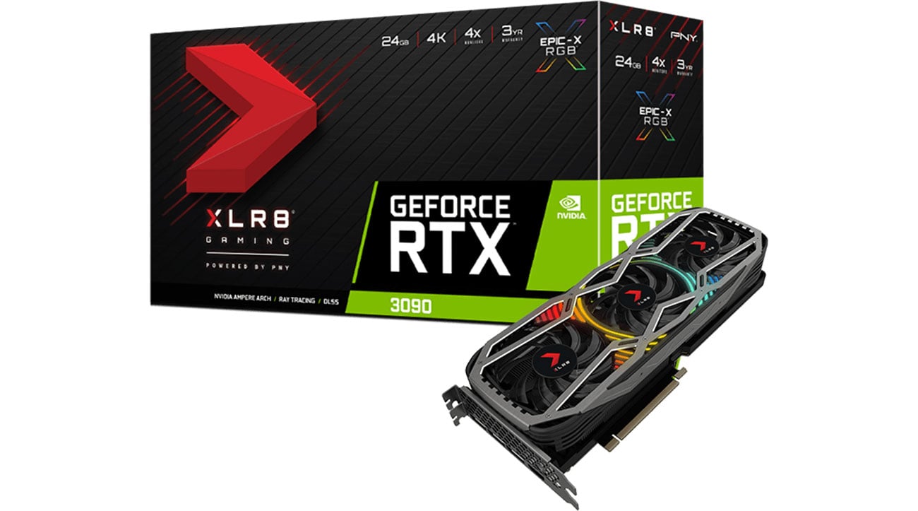 Karta graficzna NVIDIA PNY GeForce RTX 3090 Gaming REVEL EPIC-X 24GB GDDR6X VCG309024TFXPPB