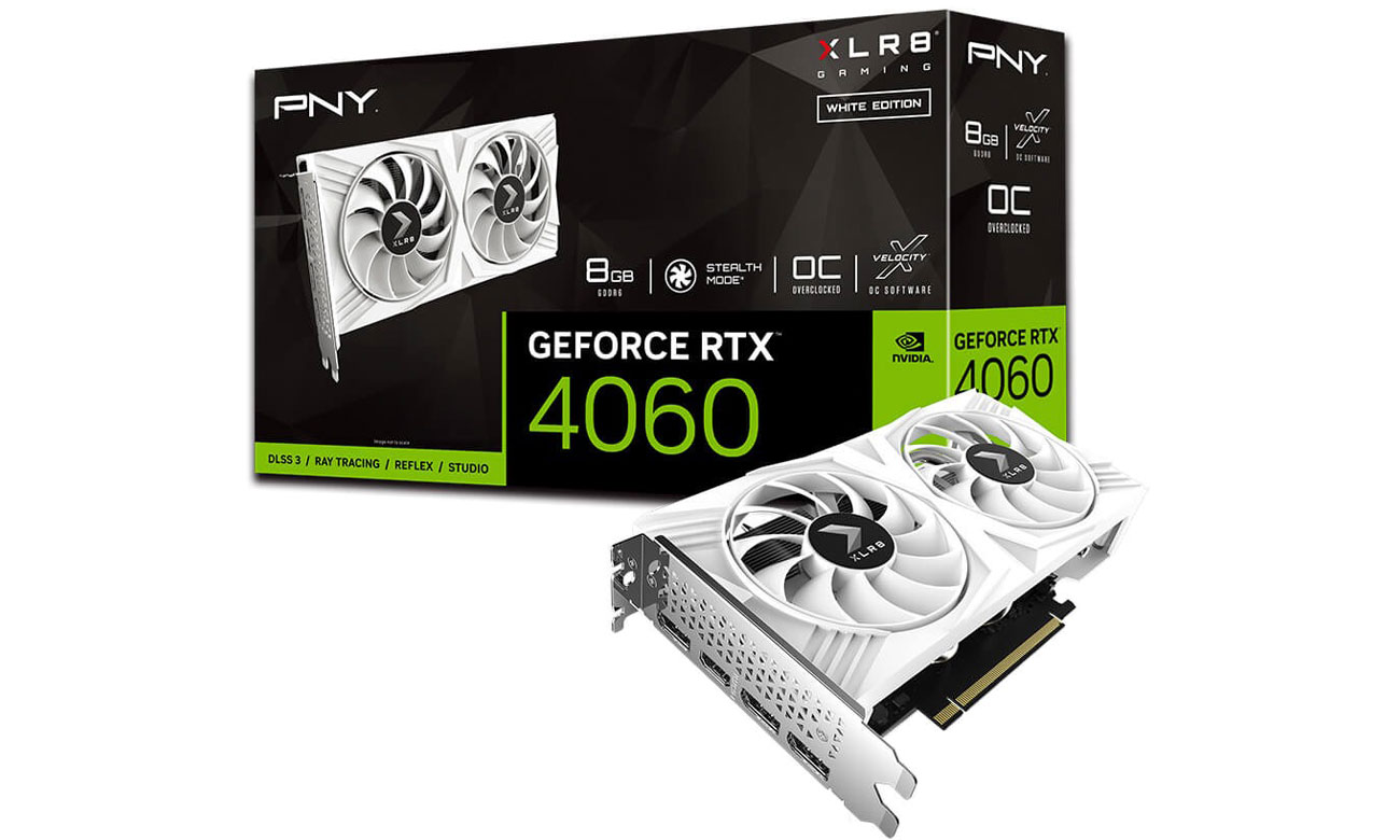 PNY RTX 4060 8GB XLR8 Gaming VERTO OC Dual Fan 8 GB GDDR6