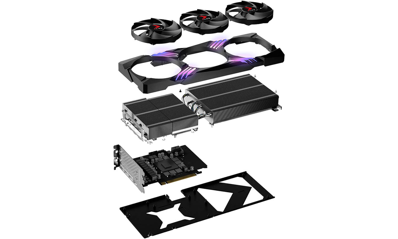 PNY GeForce RTX 4070 Ti XLR8 Gaming VERTO OC Chłodzenie