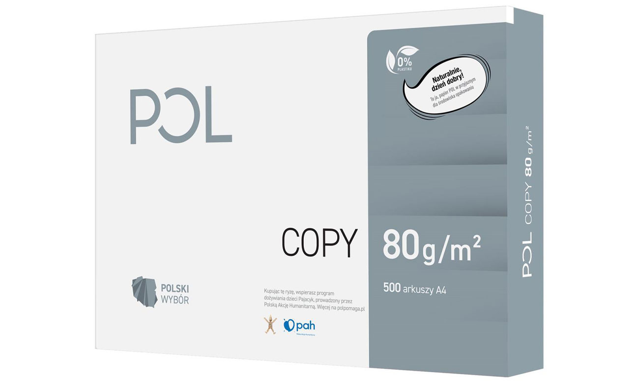 Papier POLcopy A4 80g ryza (500 arkuszy)