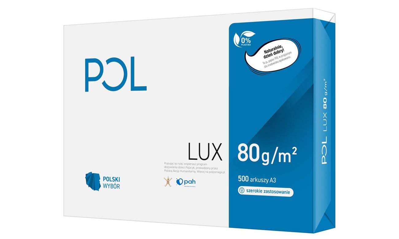 Papier POLlux A3 80g ryza (500 arkuszy)