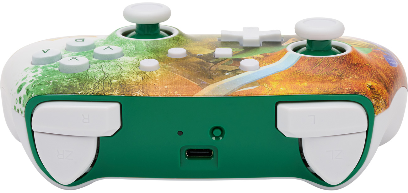 Pad bezprzewodowy PowerA Enhanced Zelda Link Watercolor do Nintendo Switch - Widok od góry