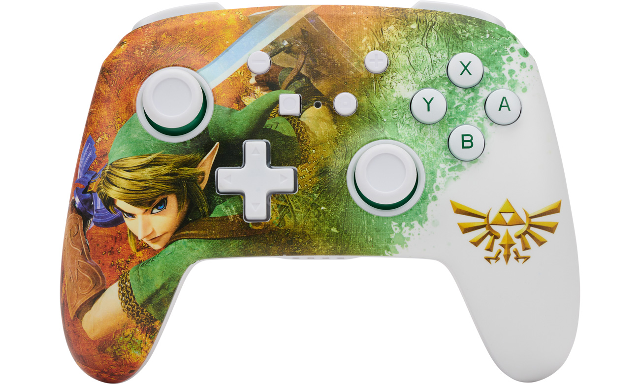 Pad bezprzewodowy PowerA Enhanced Zelda Link Watercolor do Nintendo Switch - Widok od przodu
