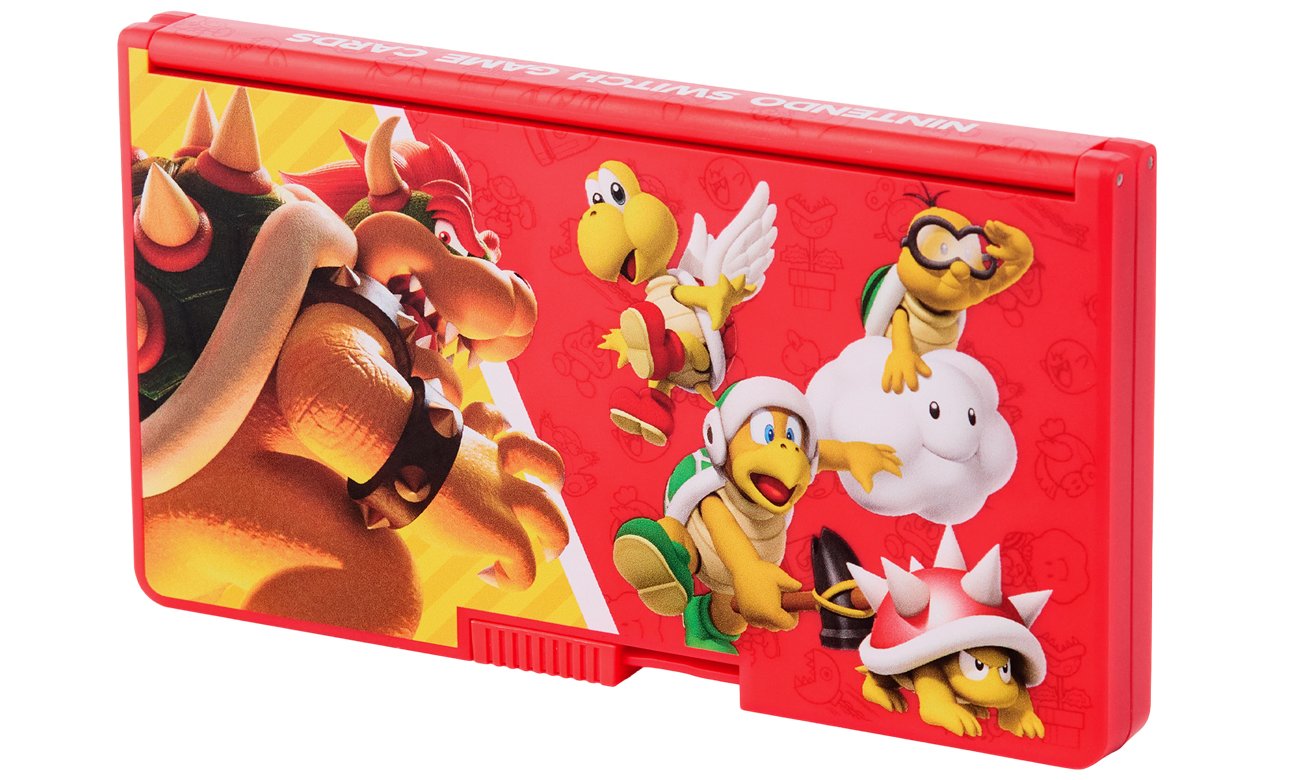 Etui PowerA Heroes vs. Villains na 24 gry do Nintendo Switch - Widok zamkniętego etui pod kątem