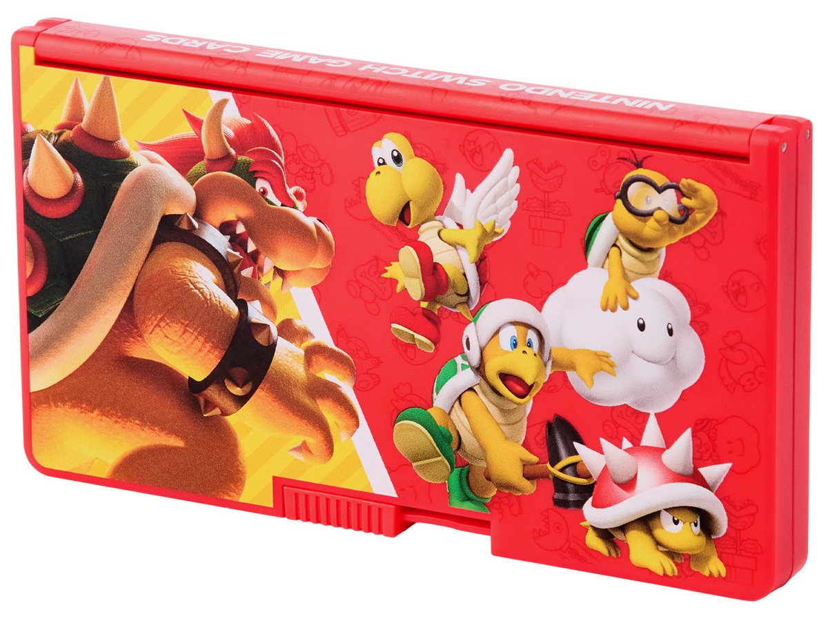 Etui PowerA Heroes vs. Villains na 24 gry do Nintendo Switch - Widok zamkniętego etui pod kątem