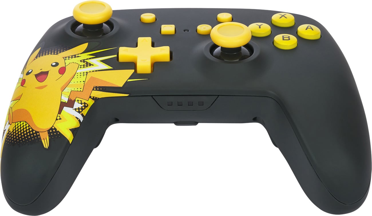 Kontroler PowerA Pikachu Ecstatic do Nintendo Switch - Widok od dołu pod kątem
