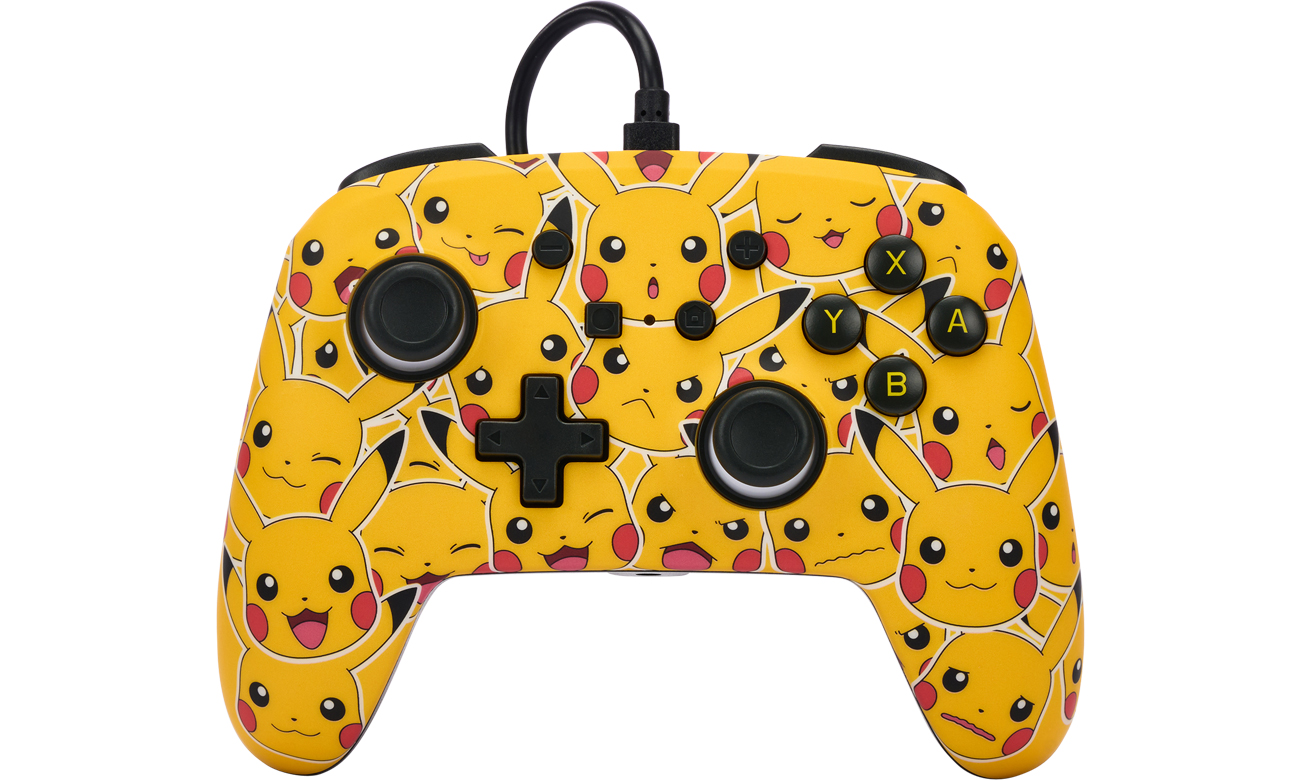 Kontroler przewodowy PowerA Enhanced Pokémon Moods do Nintendo Switch - Widok od przodu pod kątem