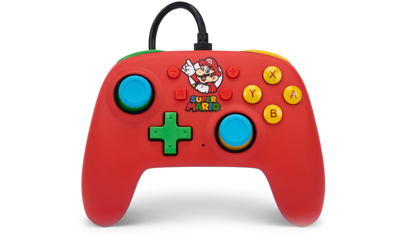 Kontroler przewodowy PowerA Nano Mario Medley do Nintendo Switch - Widok etui od przodu