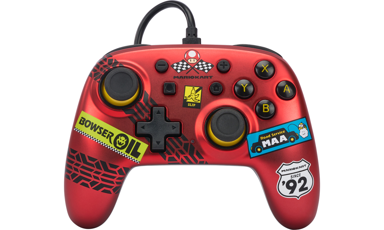 Kontroler przewodowy PowerA Nano Mario Kart: Racer Red do Nintendo Switch - Widok etui od przodu